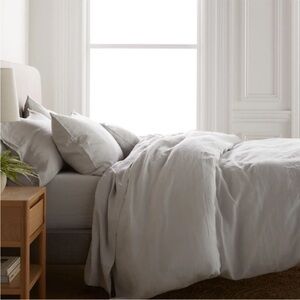 Quince European Linen Duvet Cover in sand #2027